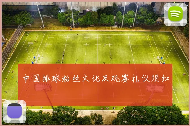 中国排球粉丝文化及观赛礼仪须知