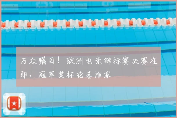 万众瞩目！欧洲电竞锦标赛决赛在即，冠军奖杯花落谁家